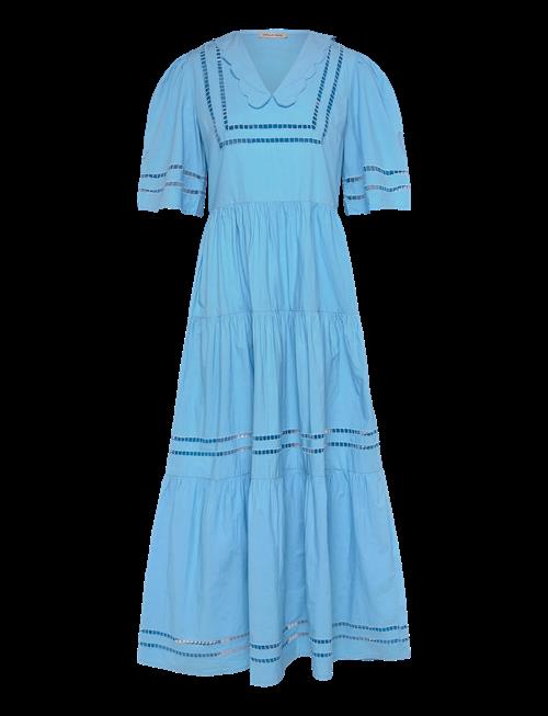 Stella Nova | Maxi Dress With Short Sleeves And Artworks | 34