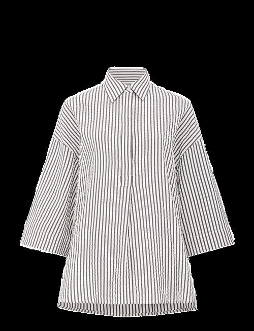 French Connection | Lia Seersucker Striped Shirt | XL