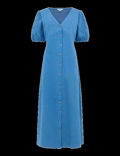 French Connection | Zaves Chambray Puffslv Midi Dr | 36