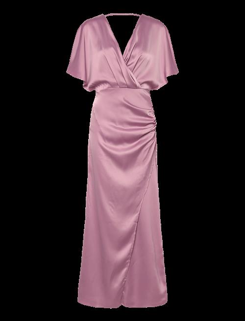 Bubbleroom | Wrap Satin Gown | 34