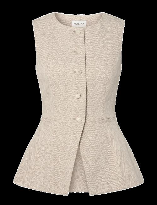 Malina | Cim Peplum Jacquard Vest | 38