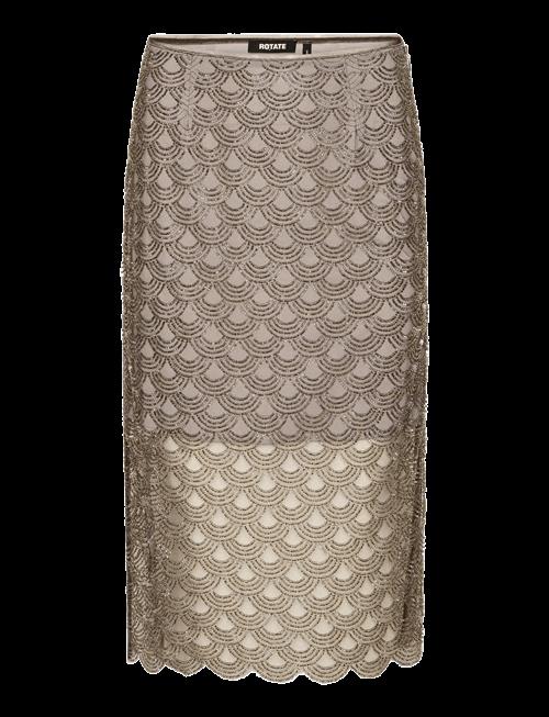 ROTATE | Scallop Sequin Midi Skirt | 42