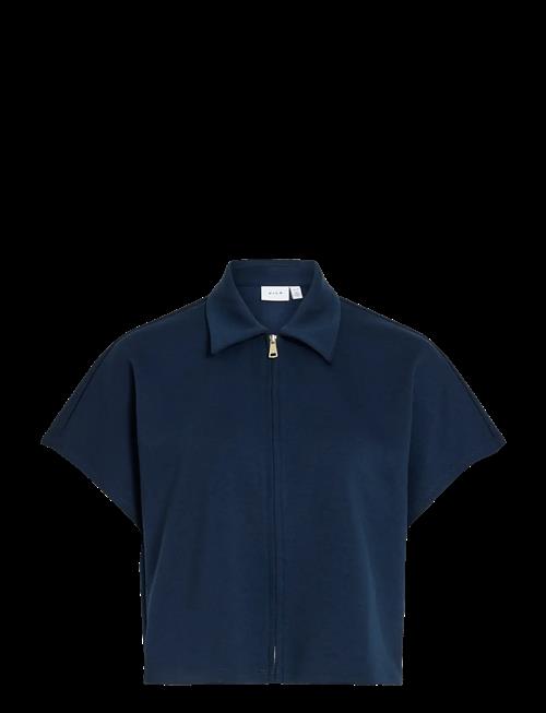 Vila | Visiffi Collar S/S Zipper Top/Pb | L