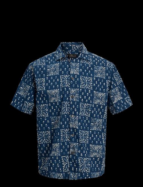 Jack & Jones | Jprblulyon Print Dobby S/S Shirt Sn | XS