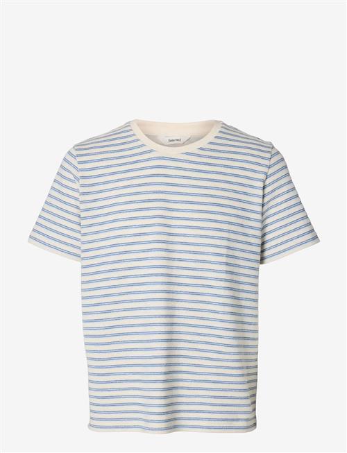 Selected | Slhkevin Stripe Ss O-Neck Tee | L