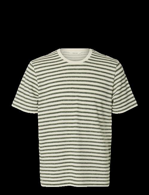 Selected | Slhkevin Stripe Ss O-Neck Tee | S