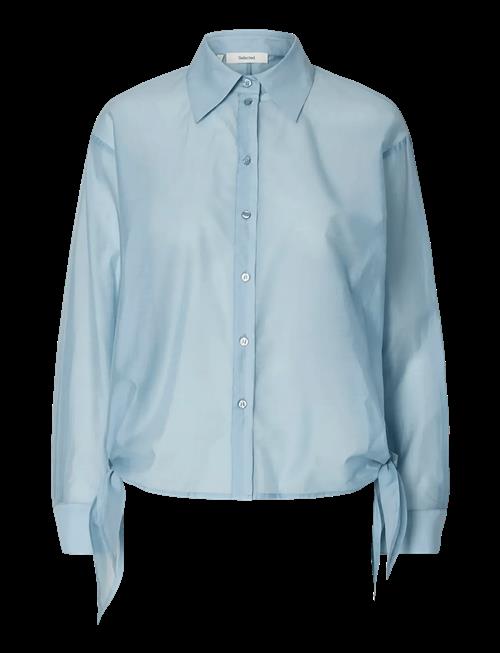 Selected | Slfiris Relaxed Ls Tie Detail Shirt B | 42