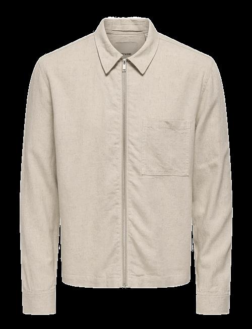ONLY & SONS | Onstroy Ls Reg 0569 Zip Shirt Frml | XS