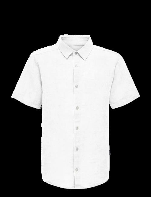 ONLY & SONS | Osjcaiden Life Ss Solid Linen Shirt Wvn | 176