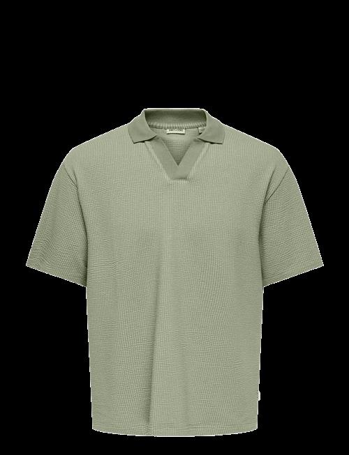ONLY & SONS | Osjkian Life Rlx Ss Strp Polo Jrs | 170-176