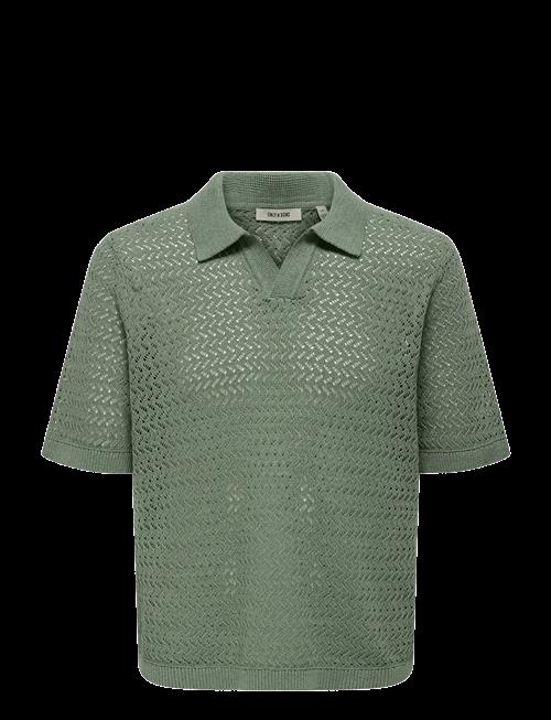 ONLY & SONS | Onsnyle 5 Ss Split Polo Knit Cs | XXL