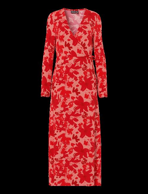 Pieces | Pcflora Ls Wrap Ankle Dress Jrs Msa Bc | L