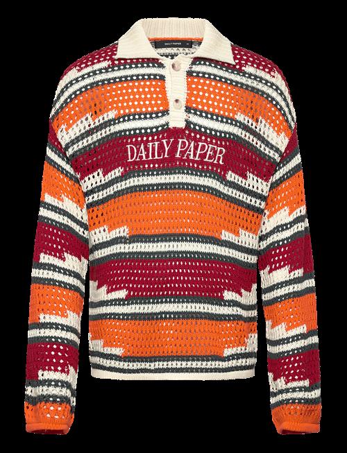 Daily Paper | Kente Stripe Knit Polo | XS