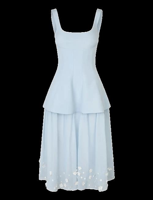 STINE GOYA | Embellished Crepe, Elevated Bustier Dress | XL