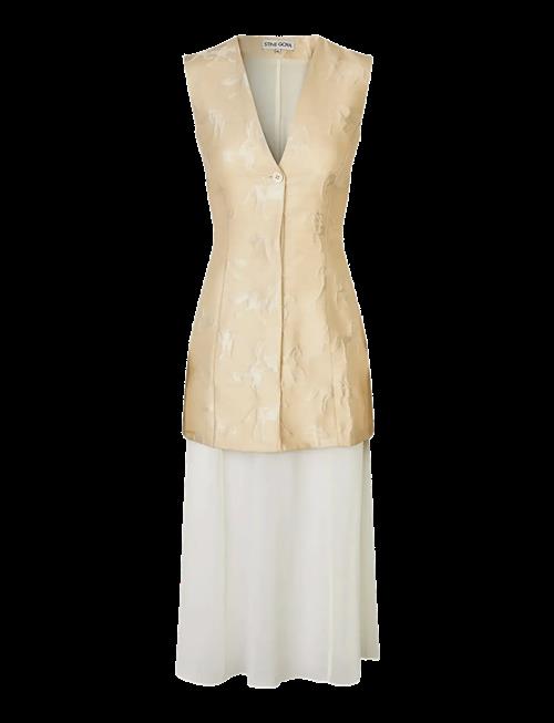 STINE GOYA | Jacquard Tailoring, Waistcoat Tailored Midi Dress | XS