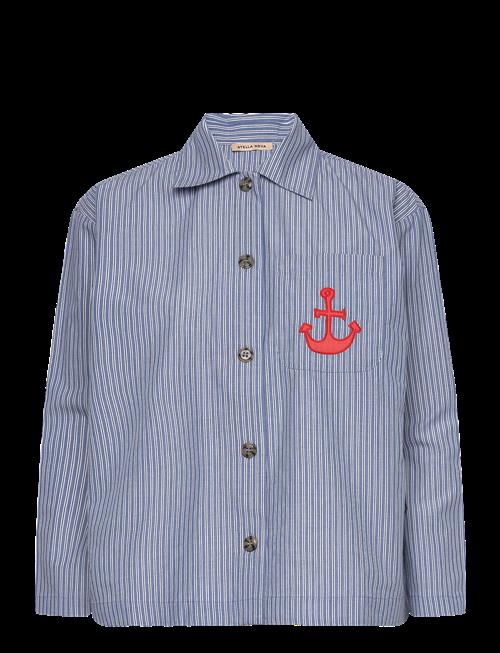 Stella Nova | Striped Anchor Embroidered Shirt | 36