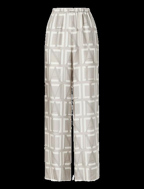 Malina | Olga Drawstring Silk Pants | 36