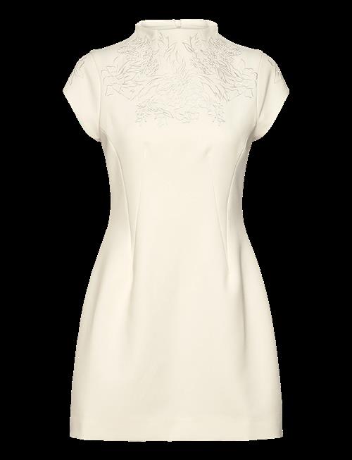 Malina | Bethanny Embroidered Fitted Mini Dress | 34