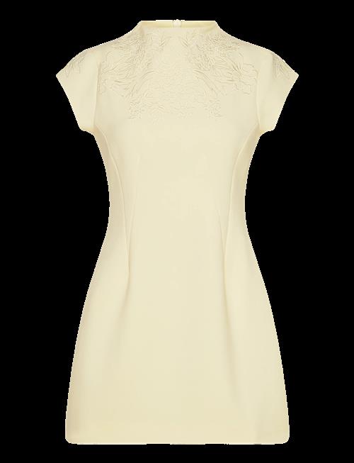 Malina | Bethanny Embroidered Fitted Mini Dress | 36