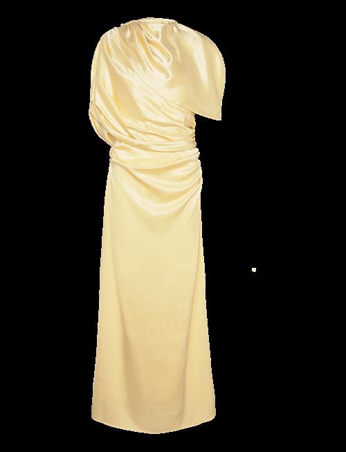 Malina | Cassia Draped Fitted Maxi Dress | 42