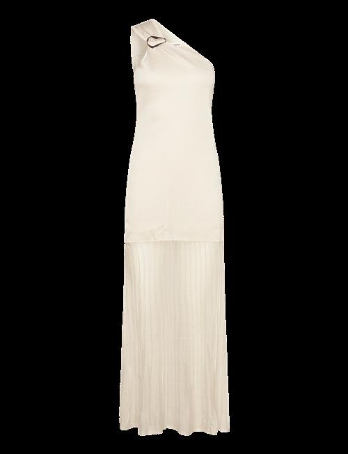 Malina | Solenza One Shoulder Sheer Knitted Maxi Dress | M