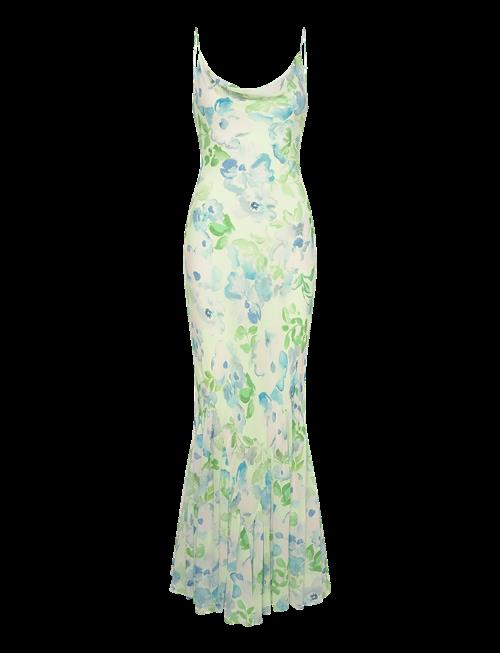 Malina | Amaia Silk Blend Chiffon Maxi Slip Dress | 34