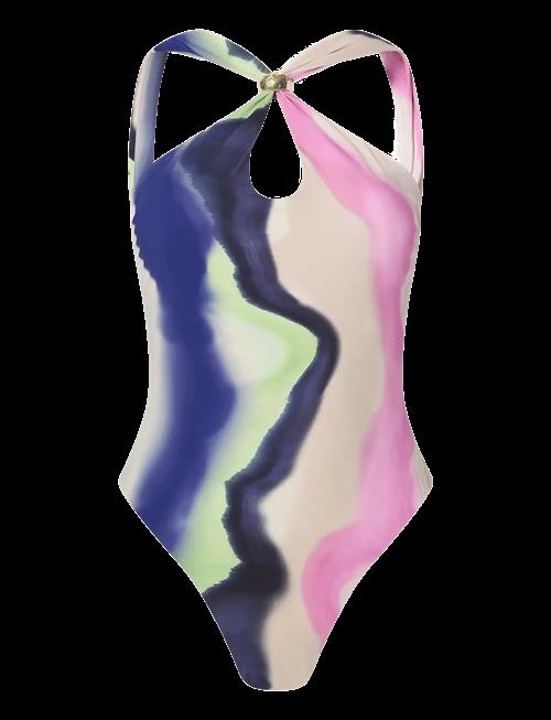 Malina | Lonita Gold Embellished Multiway Swimsuit | S