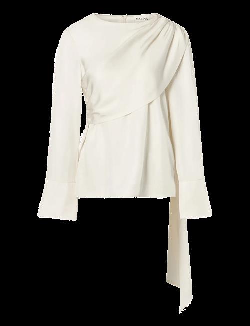 Malina | Melandy Draped Cape Blouse | 40