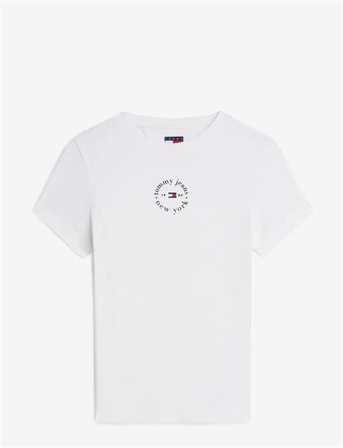 Tommy Jeans | Tjw Slim Ess Logo2 Rib Tee Ext | M