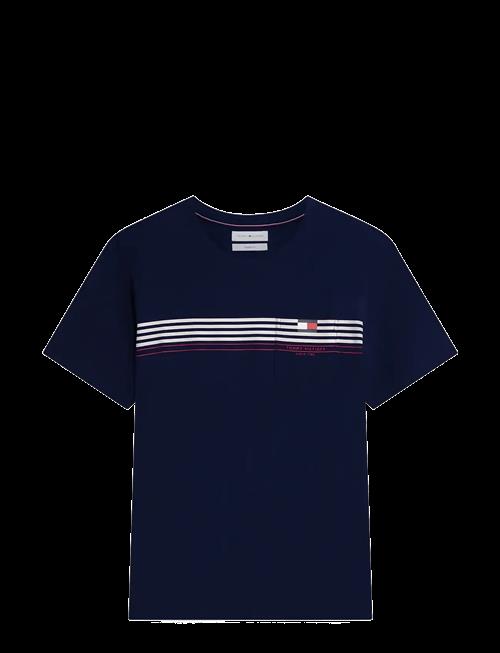 Tommy Hilfiger | Rwb Placed Stripe Reg Tee | XXL