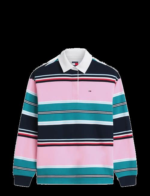 Tommy Jeans | Tjw Rlx Multi Stripe Rugby Ext | L