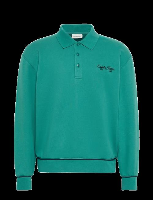 Calvin Klein Jeans | Ls 350Gsm Terry Piped Polo Sweat | M