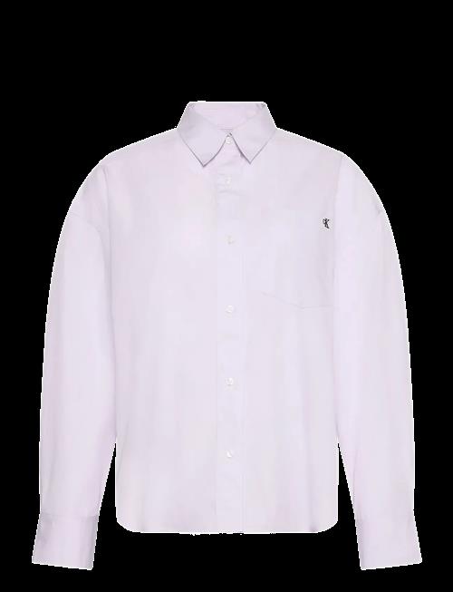 Calvin Klein Jeans | Cotton Poplin Cropped Shirt | L