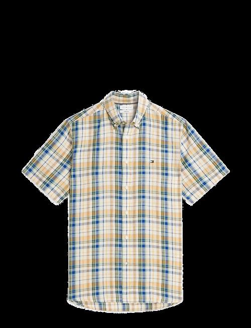 Tommy Hilfiger | Linen Blend Madras S/S Sht | L