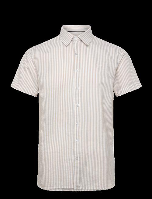 Sebago | Ss Striped Linen Blend Shirt | XL