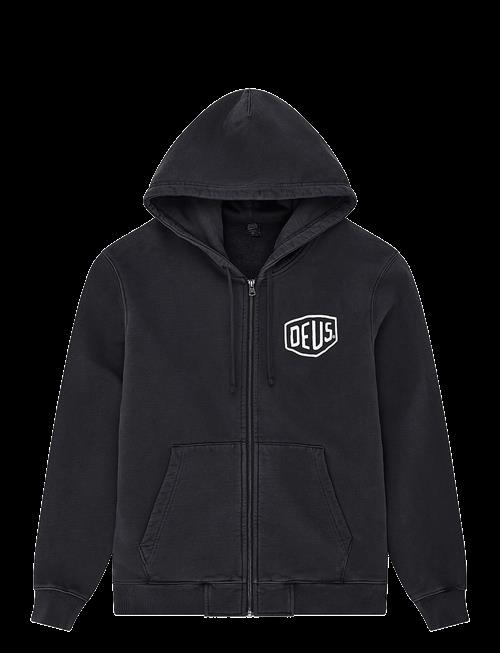 Deus Ex Machina | Shield Garment Dyed Zip Hoodie | M