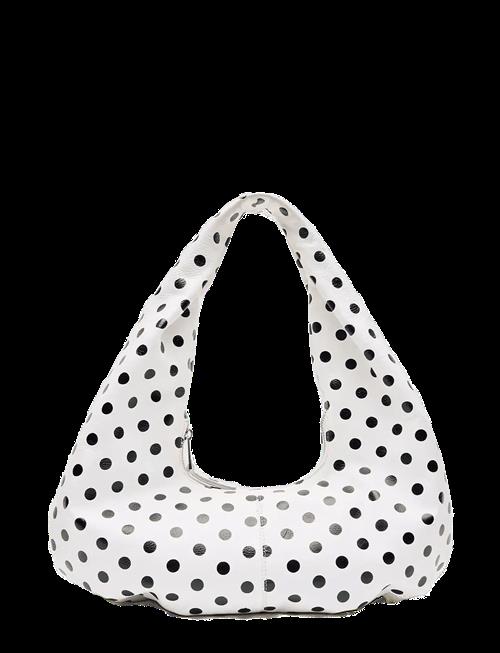 Nunoo | Small Alma Draped Polka White/Black | ONE SIZE