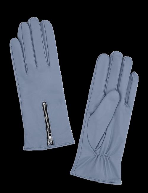 SUI AVA | Zip-Front Leather Gloves | L//8.5