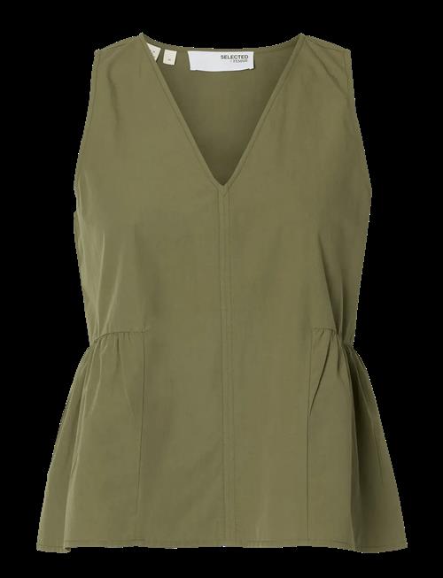 Selected | Slwblair Sl V-Neck Peplum Top Noos | 34