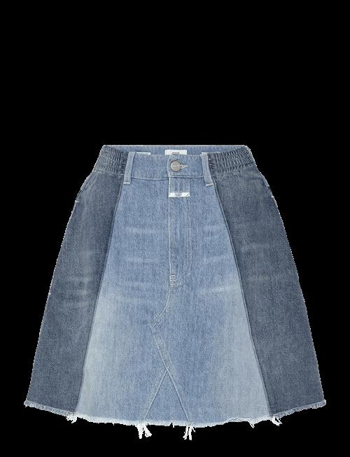 Closed | Women Denim Patchwork Skirt Mid Blue | 26