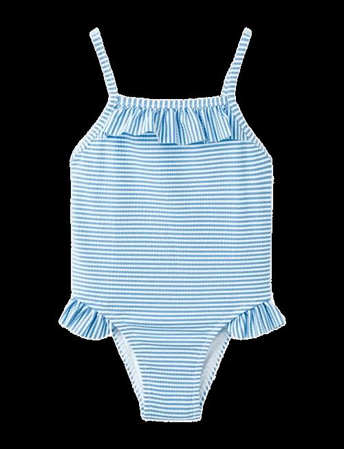 Mango | Ruffled Striped Swimsuit | 104