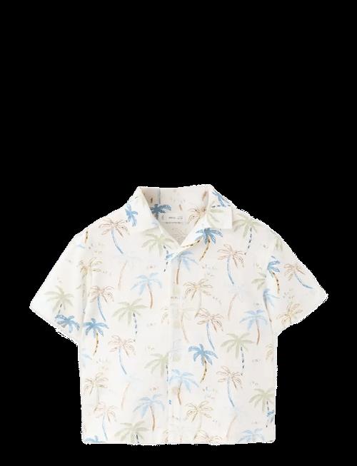 Mango | Palm Trees Design Cotton Shirt | 92