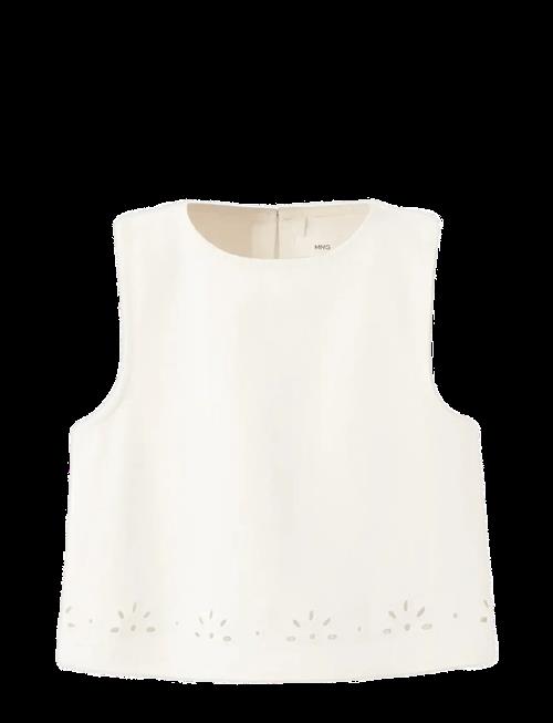 Mango | Embroidered Denim Top | 140