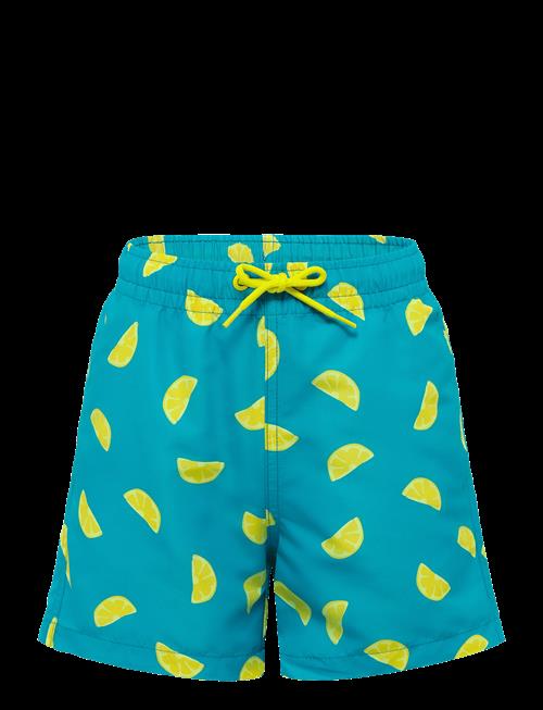 Mango | Lemon-Print Swimming Trunks | 140