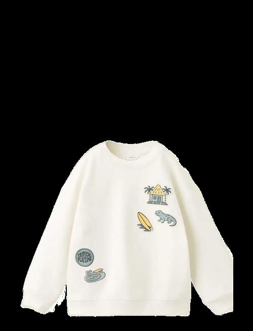 Mango | Cotton Sweatshirt With Embroidered Patches | 98