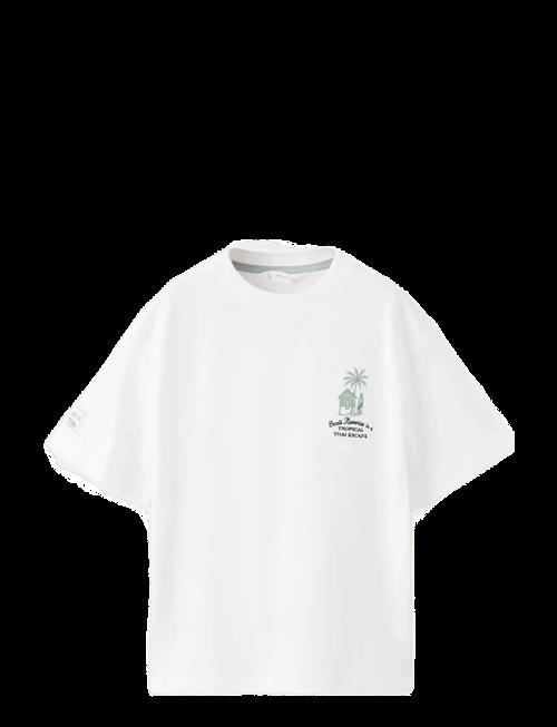 Mango | Printed Cotton-Blend T-Shirt | 140
