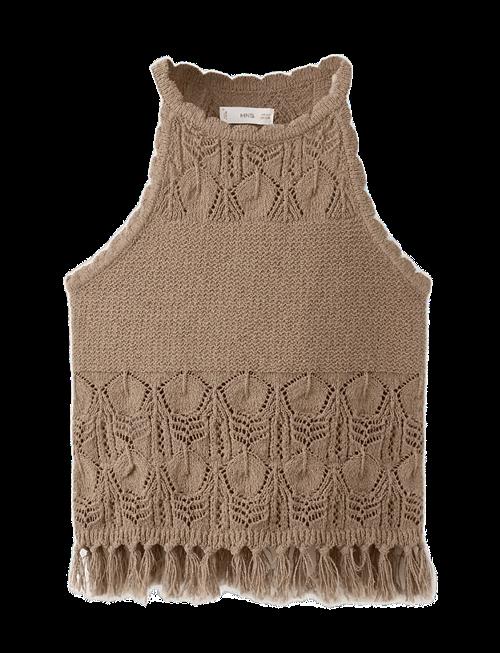 Mango | Crochet Top With Fringe Detail | 140