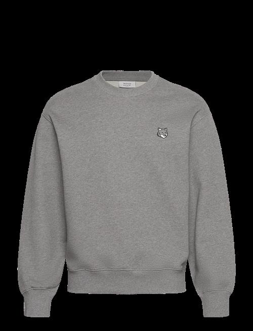 Maison Kitsune | Grey Fox Head Patch  Comfort Sweatshirt | XXL