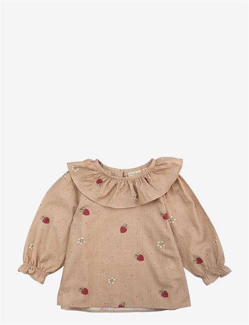 LouieLouie | Elinor Ruffle Blouse - Seersucker | 80