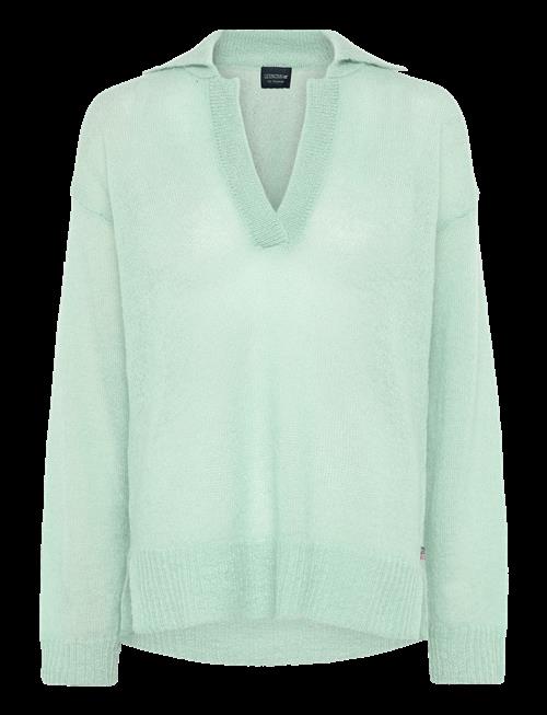 Lexington Clothing | Peyton Mohair Blend Knitted Polo Sweater | M